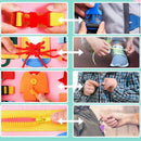 Busy Board Montessori Portátil – Placa Sensorial Dobrável para Aprendizado e Coordenação Motora