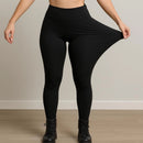 Calça Legging Feminina Flanelada Térmica de Cintura Alta