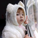 Casaco Infantil de Inverno Peluciado com Design de Carneiro