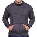 Casaco Masculino de Lã Tricot com Zíper e Bolsos