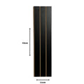 Kit 20 Painéis de Revestimento Ripado Decorativo em MDF – 45x11cm para Parede