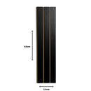 Kit 20 Painéis de Revestimento Ripado Decorativo em MDF – 45x11cm para Parede