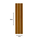 Kit 20 Painéis de Revestimento Ripado Decorativo em MDF – 45x11cm para Parede