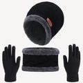 Kit Inverno Unissex Touca de Frio com Gola Forrada e Luva