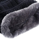 Kit Inverno Unissex Touca de Frio com Gola Forrada e Luva
