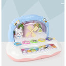 Piano Infantil Eletrônico com Floco de Neve – Brinquedo Musical com Luzes, Sons e Teclas Interativas