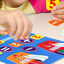 Placa de Feltro Educativa Infantil – Aprendizagem de Números, Adição e Subtração Montessori