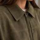 Jaqueta Bomber Feminina de Camurça - lifestyle 7
