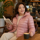 Jaqueta Puffer Feminina Plus Size - lifestyle 2