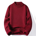 sueter-masculino-gola-alta-mock-neck-trico-liso-casual-pulover-manga-longa-para-outono-e-inverno - 7