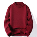sueter-masculino-gola-alta-mock-neck-trico-liso-casual-pulover-manga-longa-para-outono-e-inverno - 7