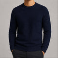 sueter-masculino-trico-padrao-diamante-decote-redondo-casual-manga-longa-versatil-para-inverno-cor-07-azul-marinho