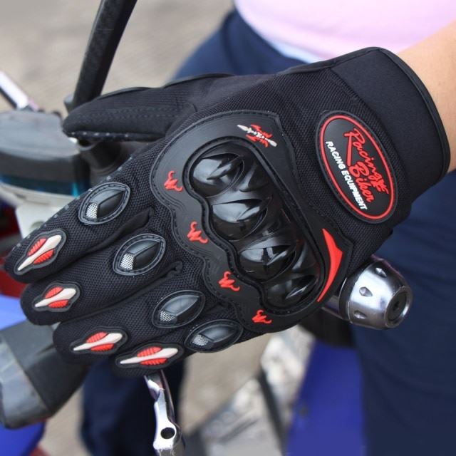 Luva Motociclista Couro Resistente Impermeavel - Hand Shield